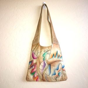 Fabulous Vintage SamSam painted leather purse